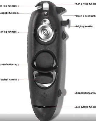Kitchen Gadgets 8 in 1 Can Opener Multifunction Manual Jar - Problems Solved
