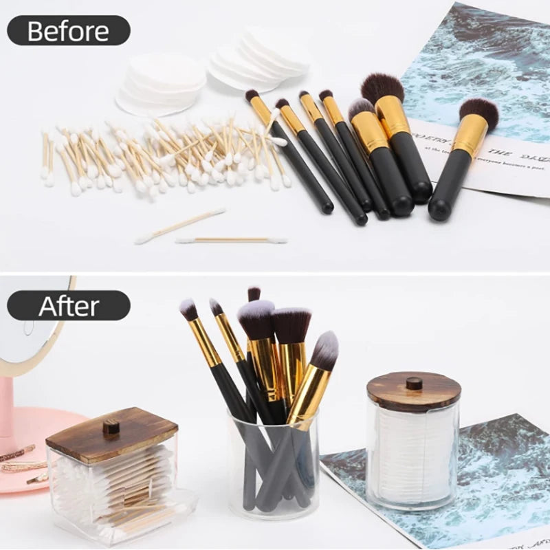 Bathroom Organizer Accessories Set Qtip Holder Storage - Problems Solved