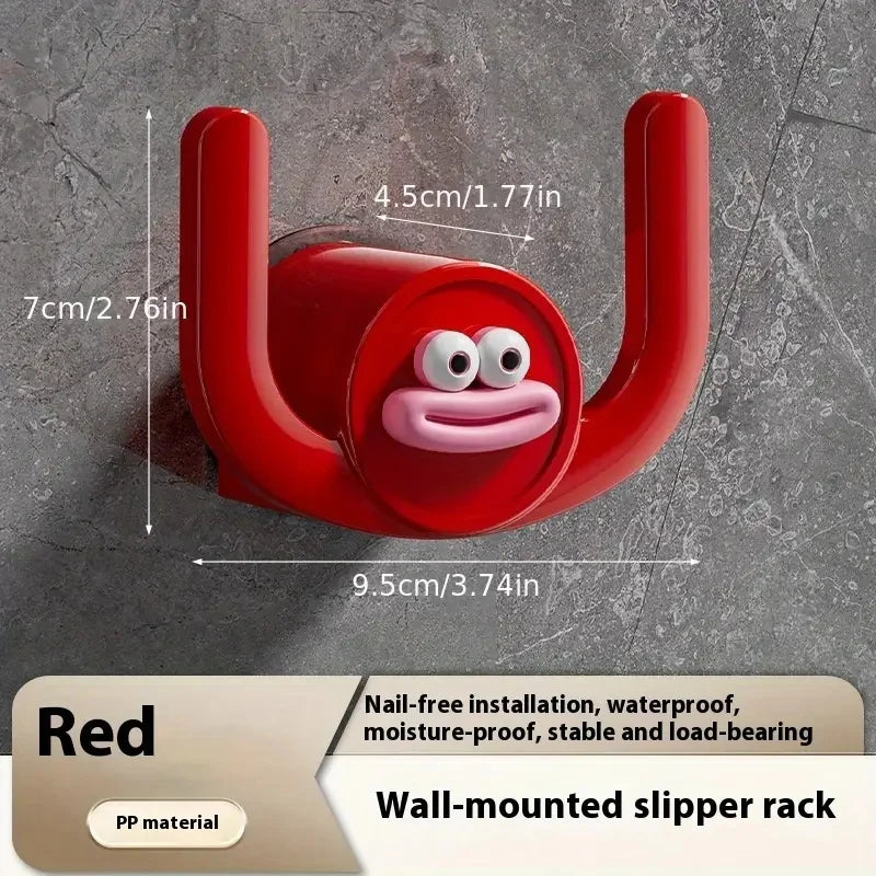 1Pc Cartoon Slippers Hook Bathroom Slipper Rack Shower Storage Organizer Shoe Holder Drainage Stand for Bathrooms and Bedrooms - Problems Solved