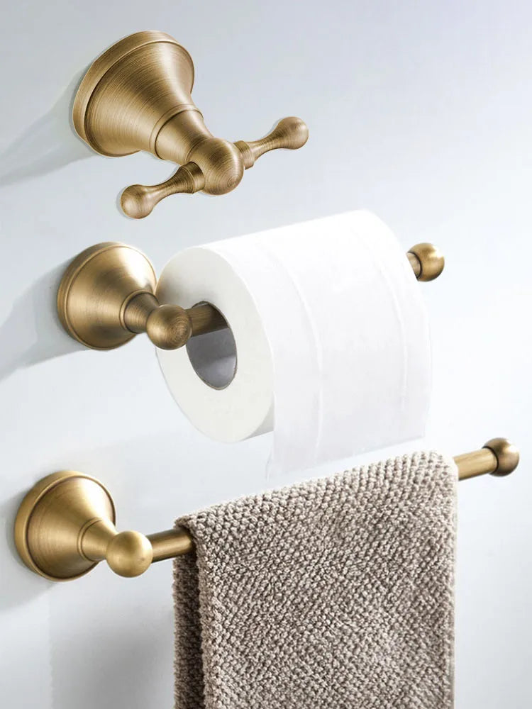 Bathroom Accessories Antique Brass Wall Mounted Toilet Paper Holder