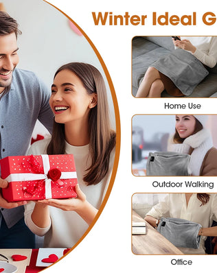 USB Charging Electric Heater Soft Crystal Hand Warmer Hot Water Bottle Heater Bag Hand Muffs for Women Men, Relief Winter Cold - Problems Solved