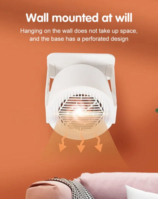 Heating and Cooling Small Heater Home Bedroom Dormitory Office Energy Saving Safety Quiet Rotating Shaking Head Electric Heater - Problems Solved