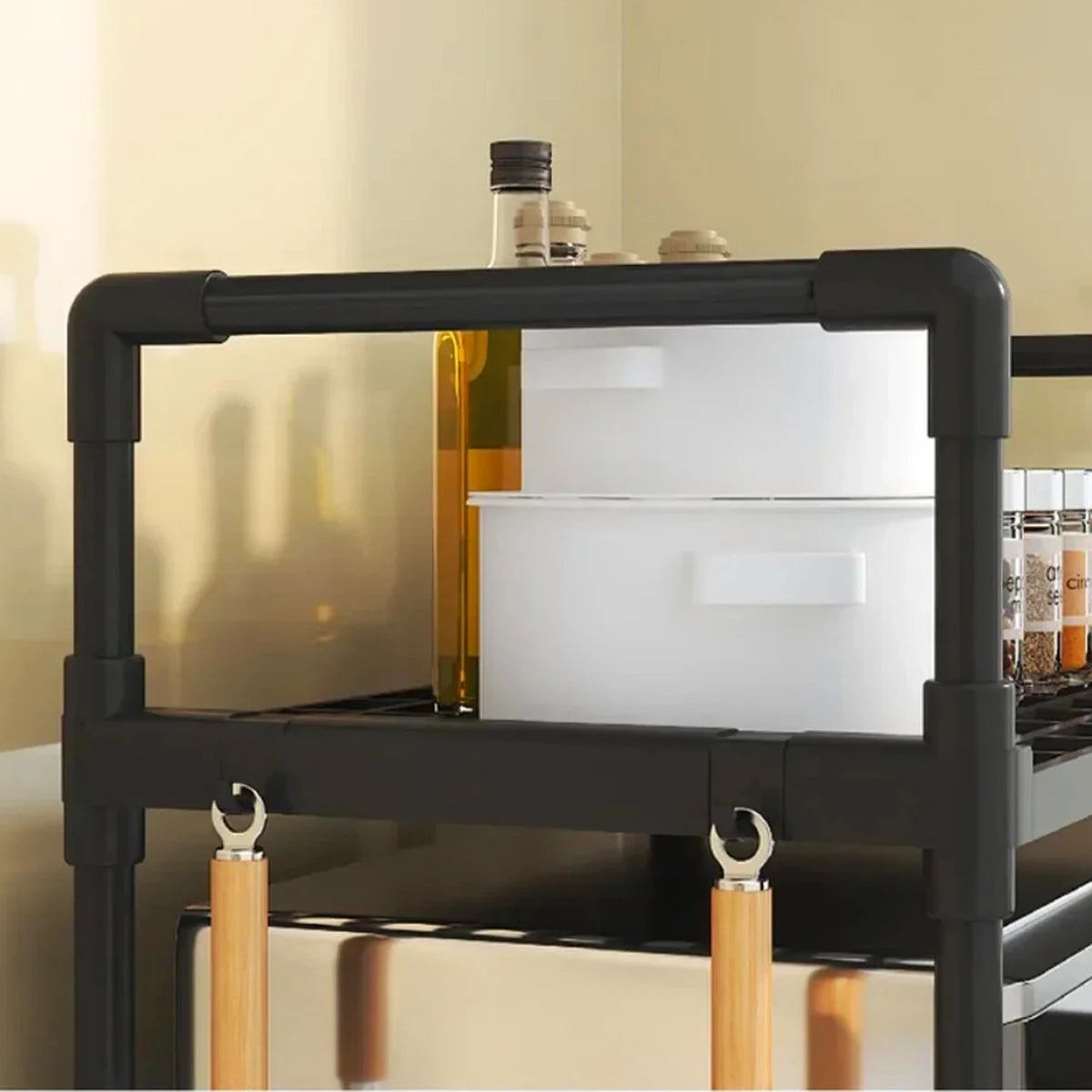 Kitchen Storage Rack Microwave Shelf Condiment Organizer Shelf - Problems Solved