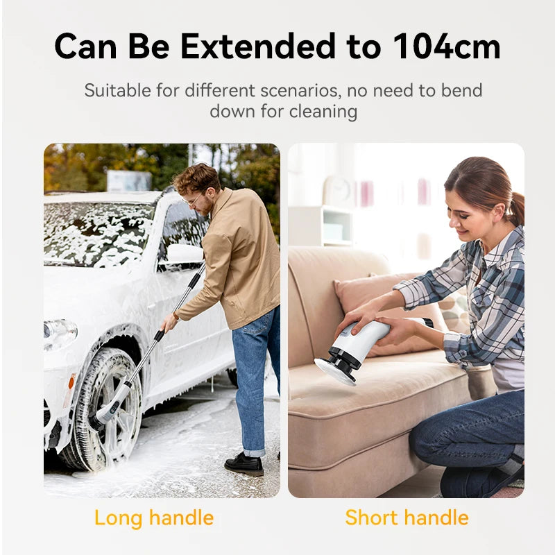 Electric Cleaning Brush Cordless Handheld Shower Scrubber Spin - Problems Solved
