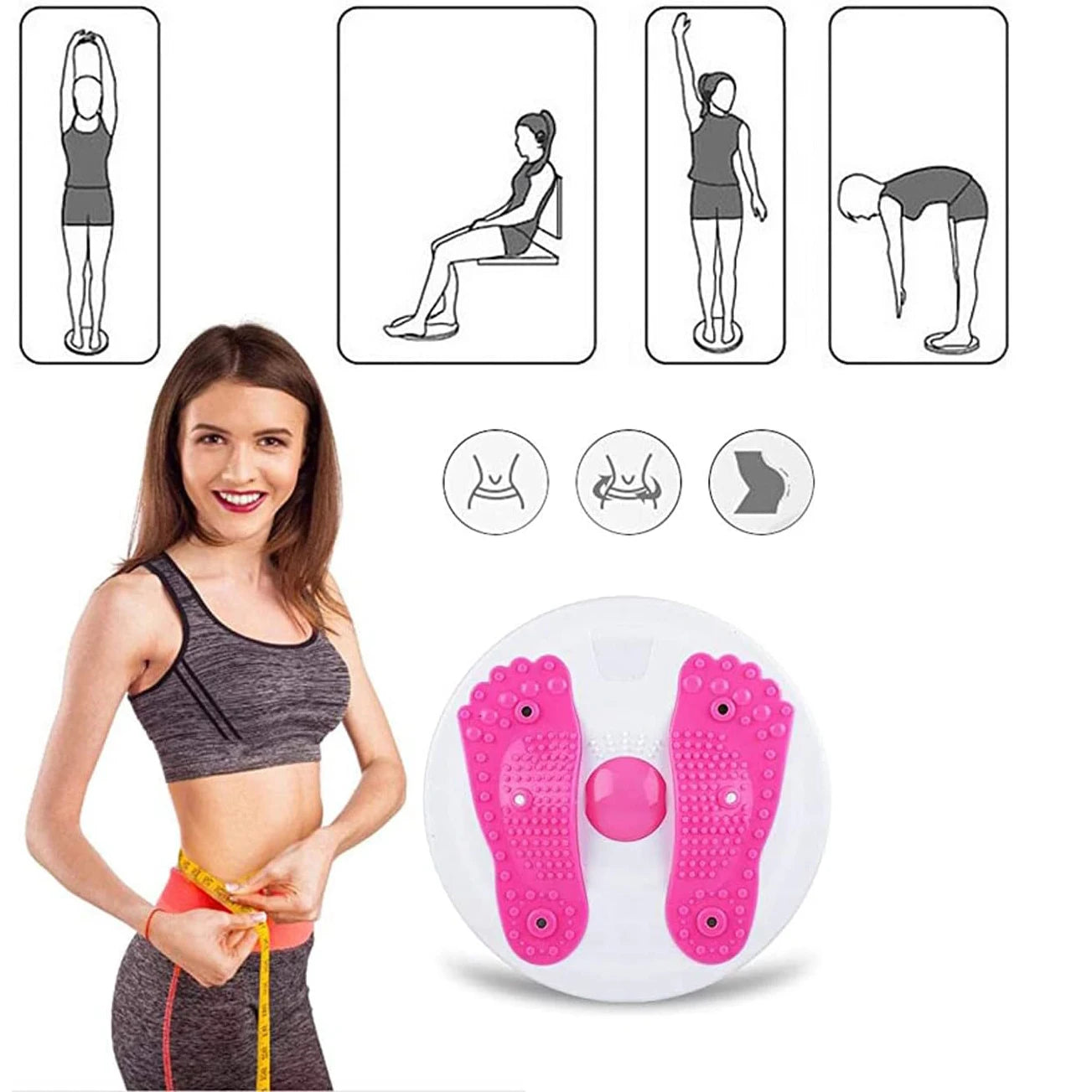 Abdominal Fitness Equipment, Waist Twisting Rotary Table - Problems Solved