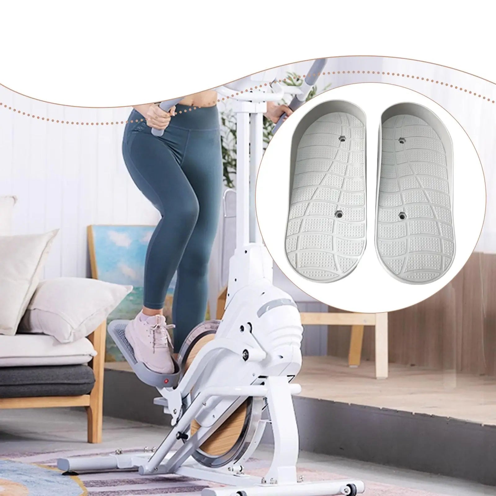 Elliptical Foot Pedals Fitness Equipment Footboard Repair Accessories Elliptical Machines Foot Pedals for Home Indoor Gym - Problems Solved