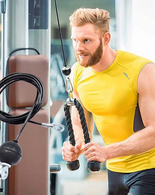 Heavy Duty Fitness Cable PU Coated Pulley Rope Adjustable Home Gym Equipment Accessories Arm Triceps Training Cable Fly System - Problems Solved