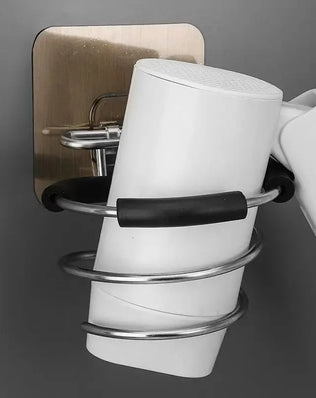 Bathroom Hair Dryer Holder Free Punching Hair Care Tools Holder Adhesive Wall Mount Barber Salon Tools - Problems Solved