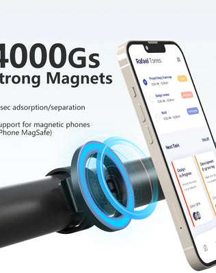 Magnetic Hand Strap MagSafe Phone Mount for Fitness Equipment, Strong Magnet Fit iPhone 16/15/14 & Android, Hands-Free Holder - Problems Solved