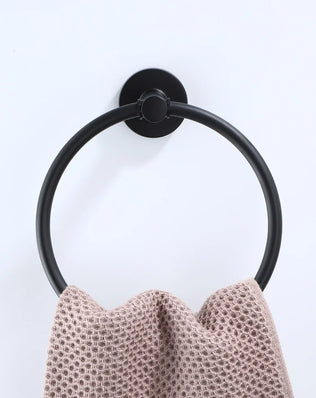 Bathroom Hardware Black Robe Hook Towel Rail Bar Rack Bar Shelf Tissue Paper Holder