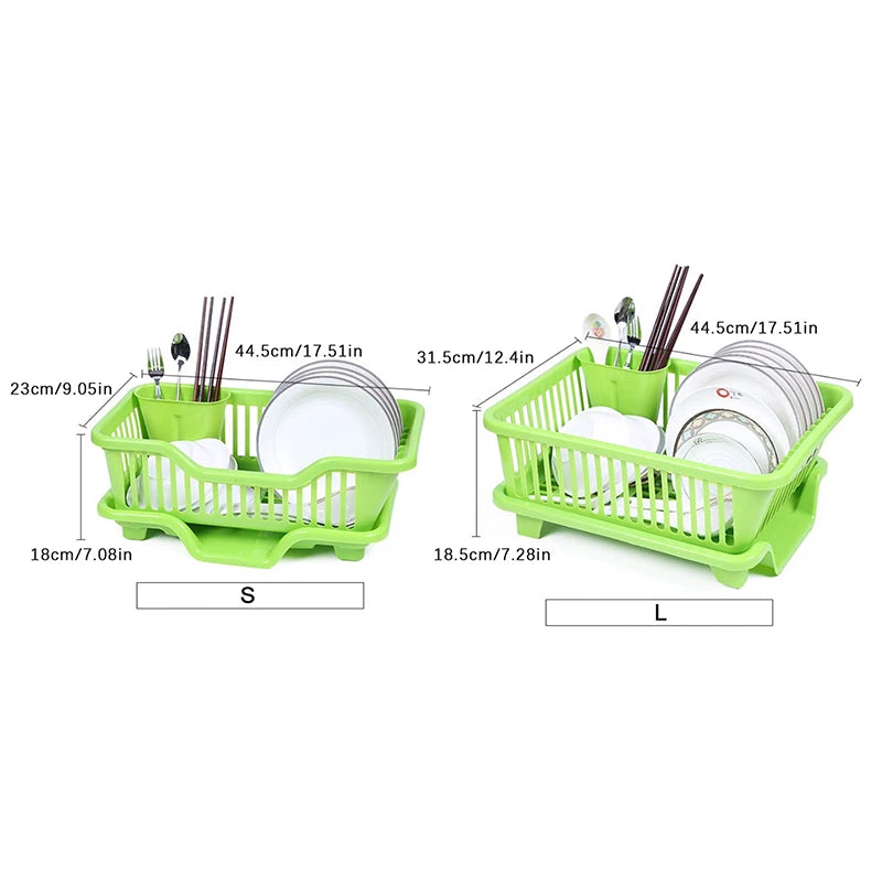 Kitchen Drainage Rack With Drainer Board Countertop Utensils - Problems Solved