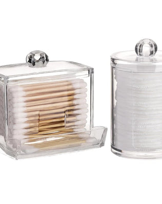 Bathroom Organizer Accessories Set Qtip Holder Storage - Problems Solved