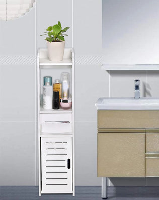 Bathroom Cabinet White Wooden Bathroom Cabinet Toilet Storage Shelf  Organizer Toilet Cabinet Wooden Bathroom Cabinet - Problems Solved