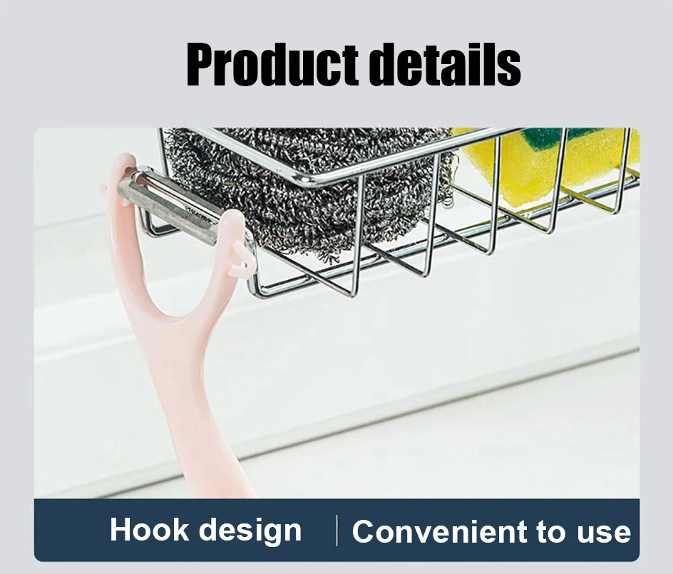 Kitchen Sink Drain Rack Sponge Storage Flexible Faucet Holder Soap Drainer Towel Rack Shelf Organizer Kitchen Accessories - Problems Solved