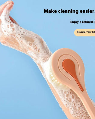 Bathroom Body Brush Kit with Long Handle: Soft-Hair Brush - Problems Solved