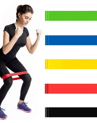 Portable Fitness Workout Equipment Rubber Resistance Bands Yoga Gym Elastic Gum Strength Pilates Crossfit Women Weight Sports - Problems Solved