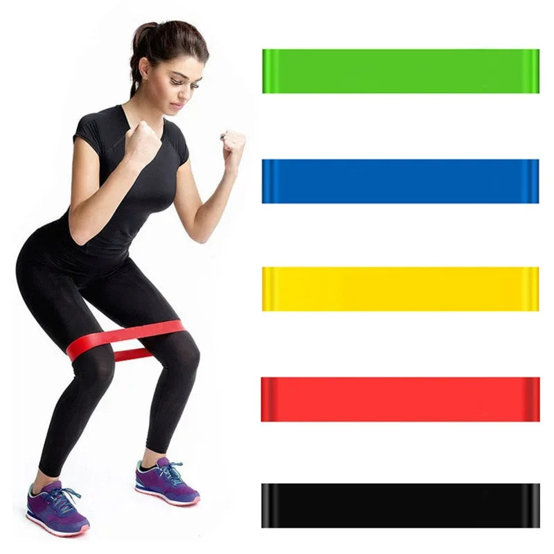 Portable Fitness Workout Equipment Rubber Resistance Bands Yoga Gym Elastic Gum Strength Pilates Crossfit Women Weight Sports - Problems Solved