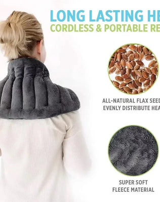 Pain Relief Heating Pad Microwave Hot Wrap Belt Double Sided Fleece for Neck Shoulder Back Soothing Muscle Ache Home Use - Problems Solved