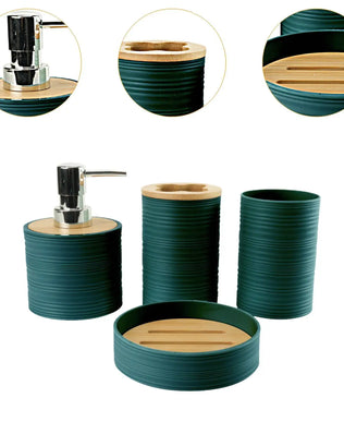 4 Pieces Bathroom Accessories Set ,Bath Accessory Complete Set, Bathroom Decor - Problems Solved