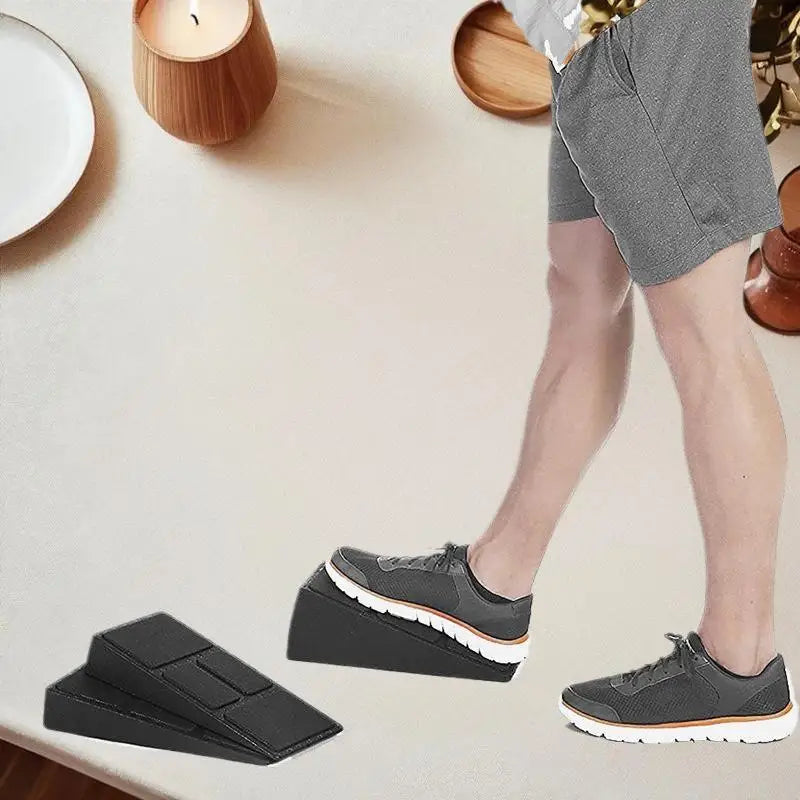Durable 3-In-One Fitness Gear - Leg Stretcher, Squat Foam Wedge, Calf Raise Slant Board, Easy to Install Yoga Wedge Accessory - Problems Solved