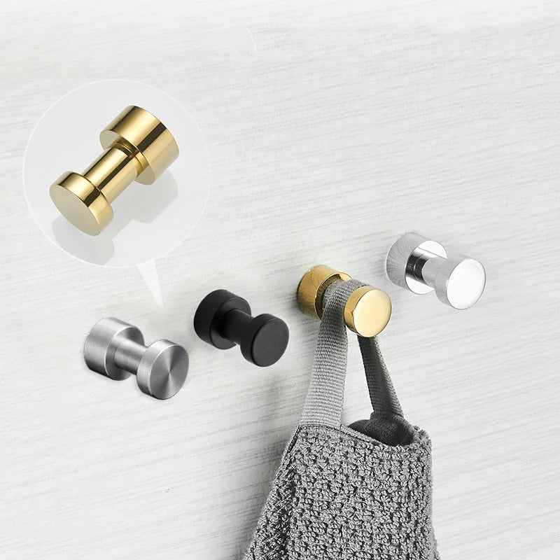 Bathroom Accessories Brass Robe Hook Wardrobe Coat Clothes Hanger Kitchen Household Small Decoration Towel Hanging Hook Key Rack - Problems Solved