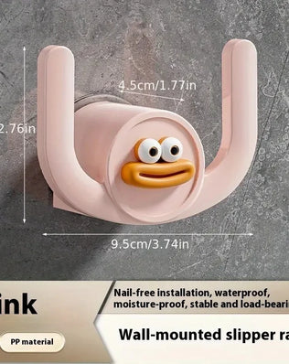 1Pc Cartoon Slippers Hook Bathroom Slipper Rack Shower Storage Organizer Shoe Holder Drainage Stand for Bathrooms and Bedrooms - Problems Solved
