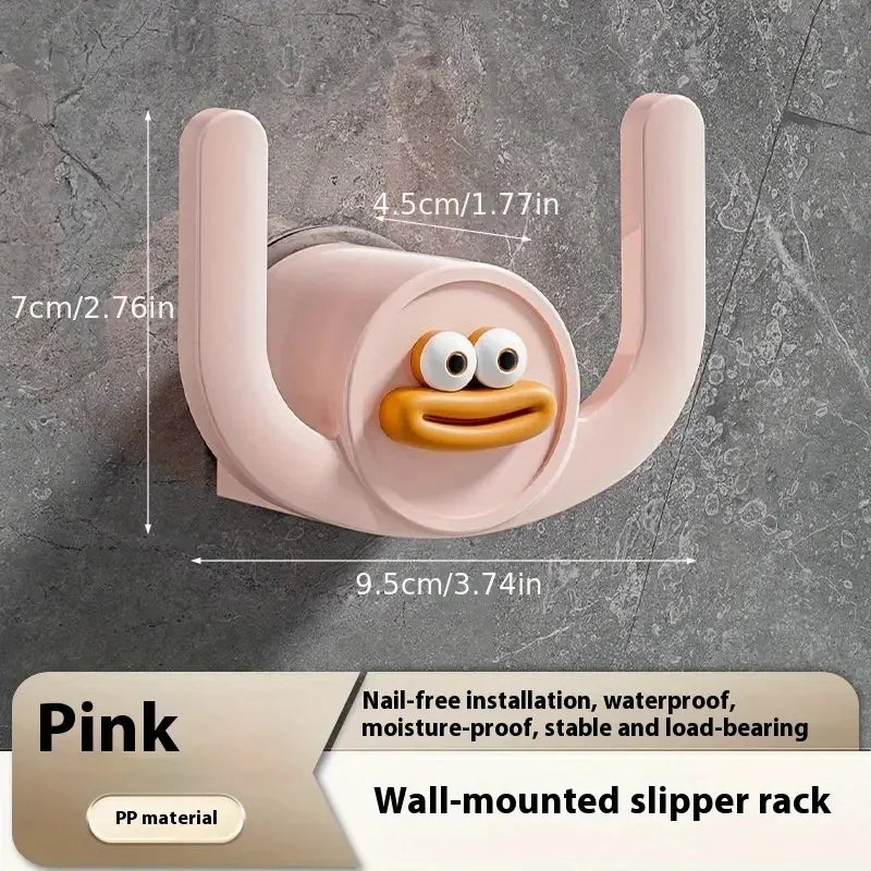 1Pc Cartoon Slippers Hook Bathroom Slipper Rack Shower Storage Organizer Shoe Holder Drainage Stand for Bathrooms and Bedrooms - Problems Solved