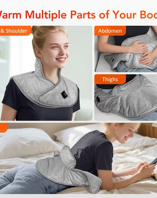 Electric Heating Shoulder Neck Pad USB Heated Back Wrap 3 Heat Level Soft Hot Compress Back Shawl Neck Shoulder Fast Heated Pad - Problems Solved
