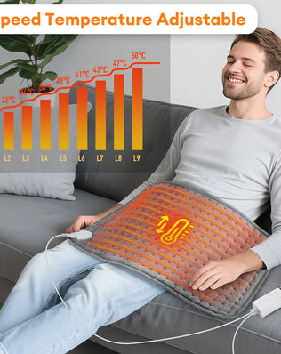 Electric Heating Pad Shoulder Back Leg Pain Relief Physiotherapy Winter Heater Timed Temperature Control Heating Blanket Mat - Problems Solved