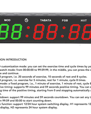 Gym Timer Clock HIIT Mode Portable Stopwatch Countdown - Problems Solved