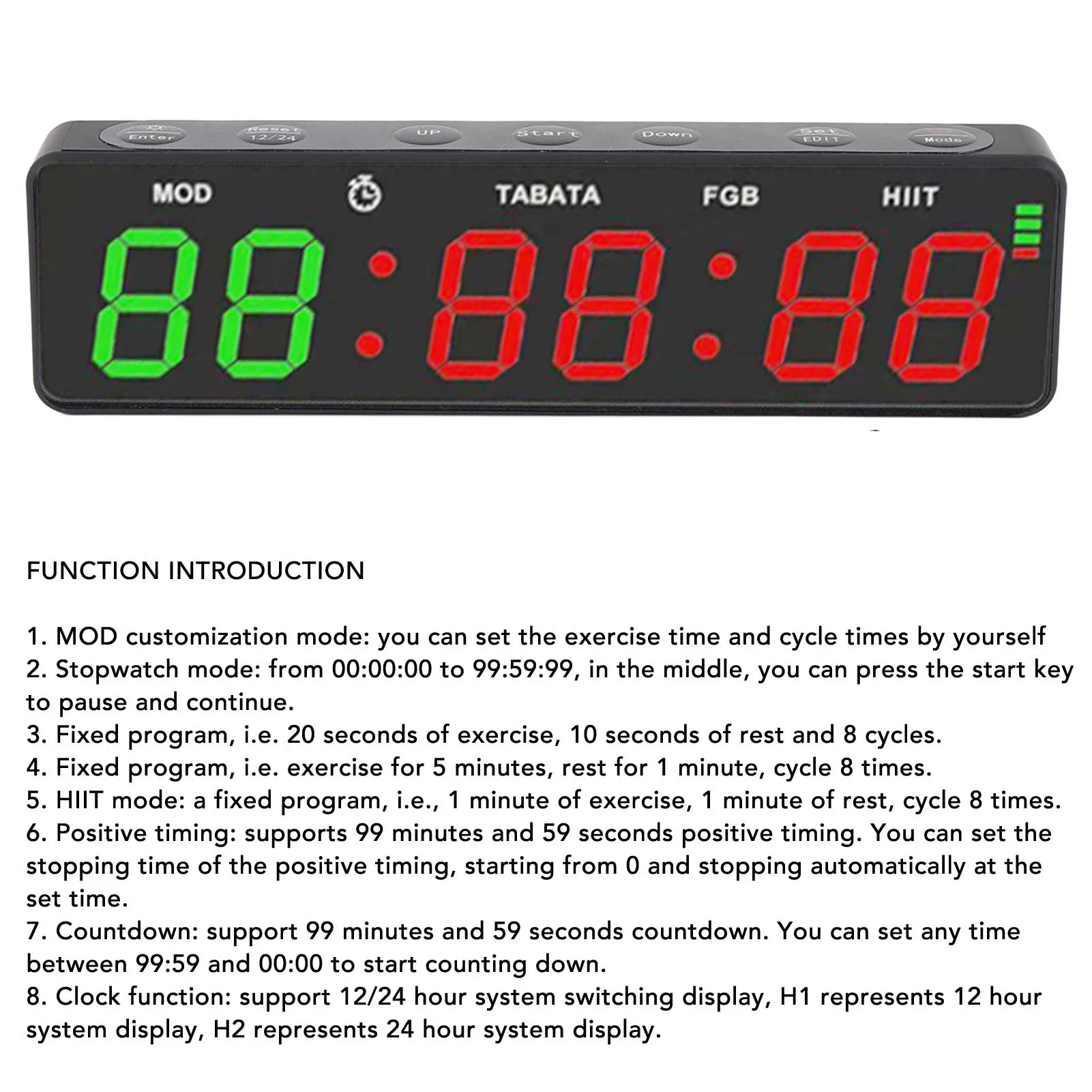 Gym Timer Clock HIIT Mode Portable Stopwatch Countdown - Problems Solved