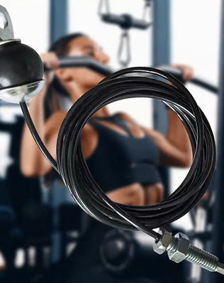 Heavy Duty Fitness Cable PU Coated Pulley Rope Adjustable Home Gym Equipment Accessories Arm Triceps Training Cable Fly System - Problems Solved
