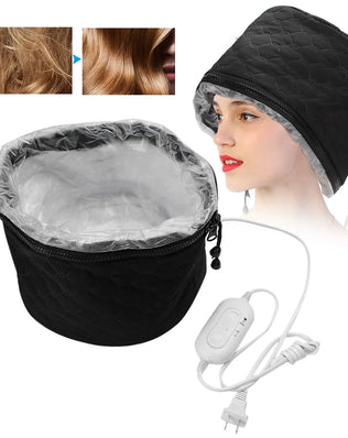 Hot Oil Treatment Hat Heating Hat Household Electric Heating Hat Adjustable Hot Oil Treatment Hat for Hair Care - Problems Solved