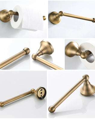 Bathroom Accessories Antique Brass Wall Mounted Toilet Paper Holder