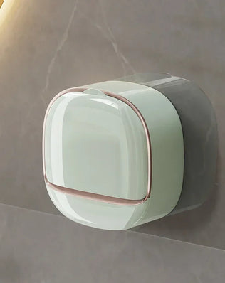 Bathroom Drain Soap Box Wall Mounted ABS Soap Box with Lid Waterproof Soap Dish Dishes Storage Box Travel Organizer Case Storage - Problems Solved