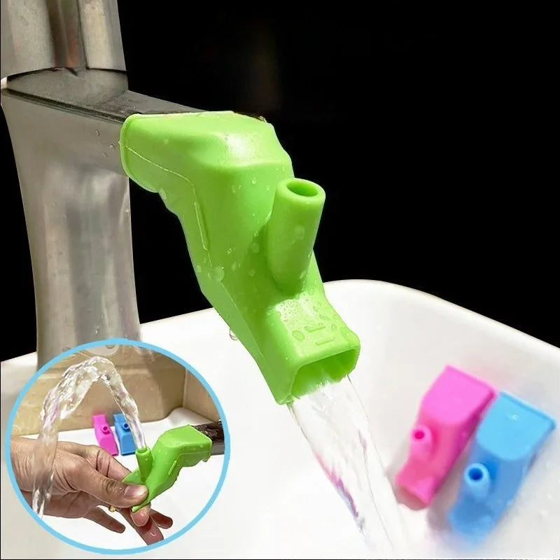 Bathroom Silicone Faucet Extender Bathroom Sink Device Home Multifunctional Cleaning Tools Children Faucet Extenders Kitchen - Problems Solved
