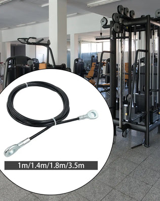 Fitness Extension Cable 5mm Wrists Arms Forearms Training Exercise Machine Cable Heavy Duty Steel Wire Rope Fitness Pulley Cable - Problems Solved