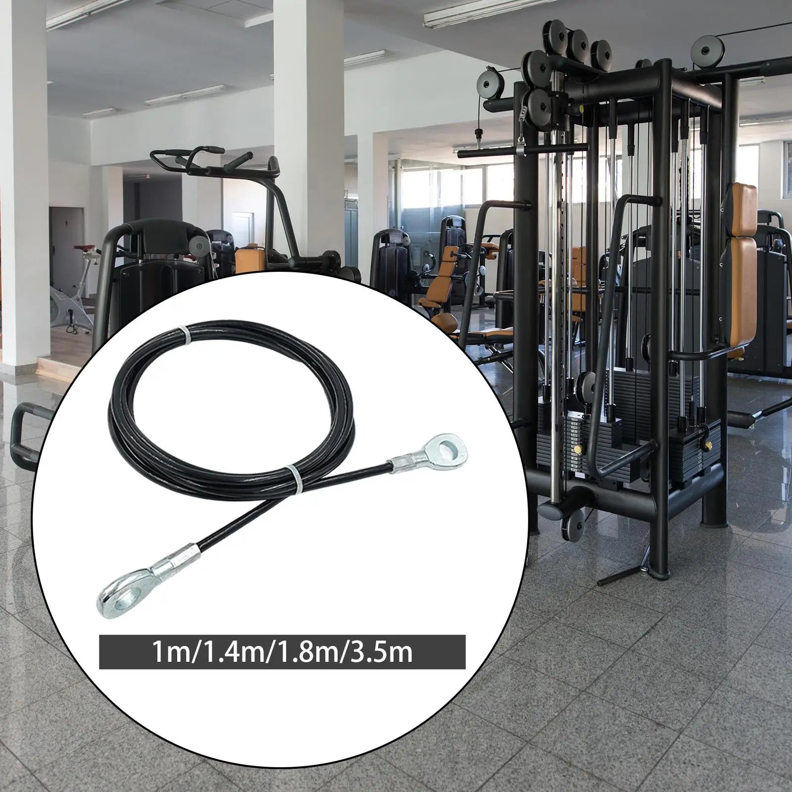 Fitness Extension Cable 5mm Wrists Arms Forearms Training Exercise Machine Cable Heavy Duty Steel Wire Rope Fitness Pulley Cable - Problems Solved