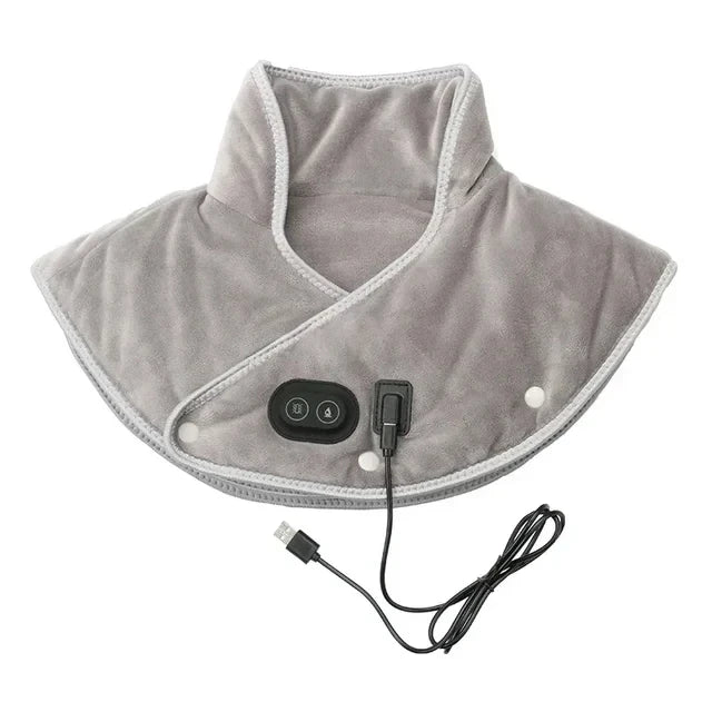 Electric Heating Shoulder Neck Pad Soft Comfortable Thermal Compress Cervical Shawl USB Heated Back Warm Wrap Tool Relief Fatigu - Problems Solved