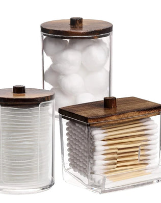 Bathroom Organizer Accessories Set Qtip Holder Storage - Problems Solved