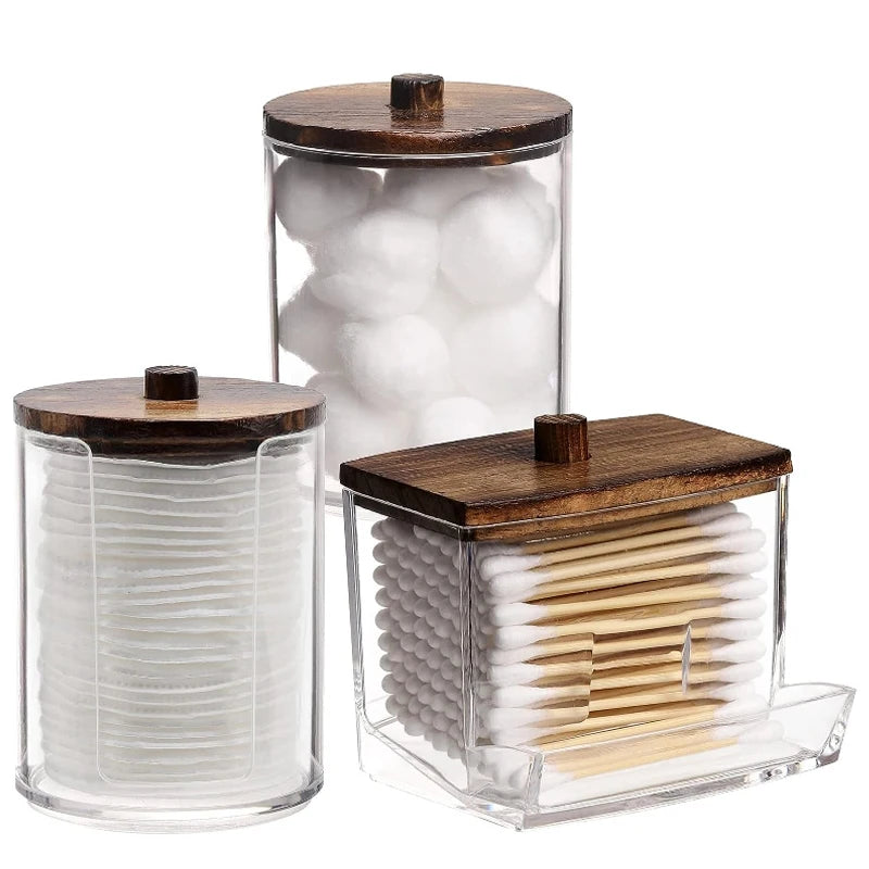 Bathroom Organizer Accessories Set Qtip Holder Storage - Problems Solved