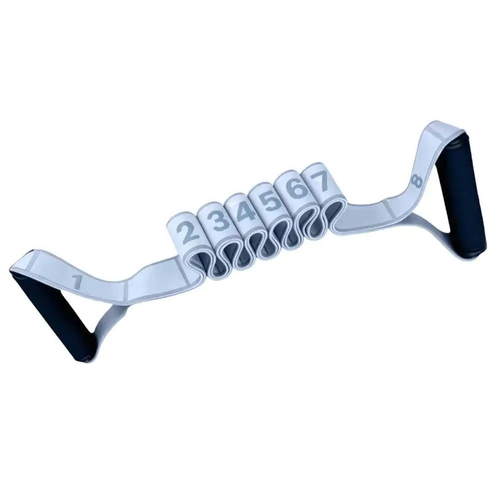 Fitness Resistance Band For Yoga Pilates Stretching Fitness Training 8 Adjustable Resistance Level Digital Marking Fitness Suppl - Problems Solved