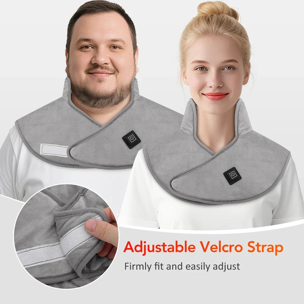 Electric Heating Shoulder Neck Pad USB Heated Back Wrap 3 Heat Level Soft Hot Compress Back Shawl Neck Shoulder Fast Heated Pad - Problems Solved