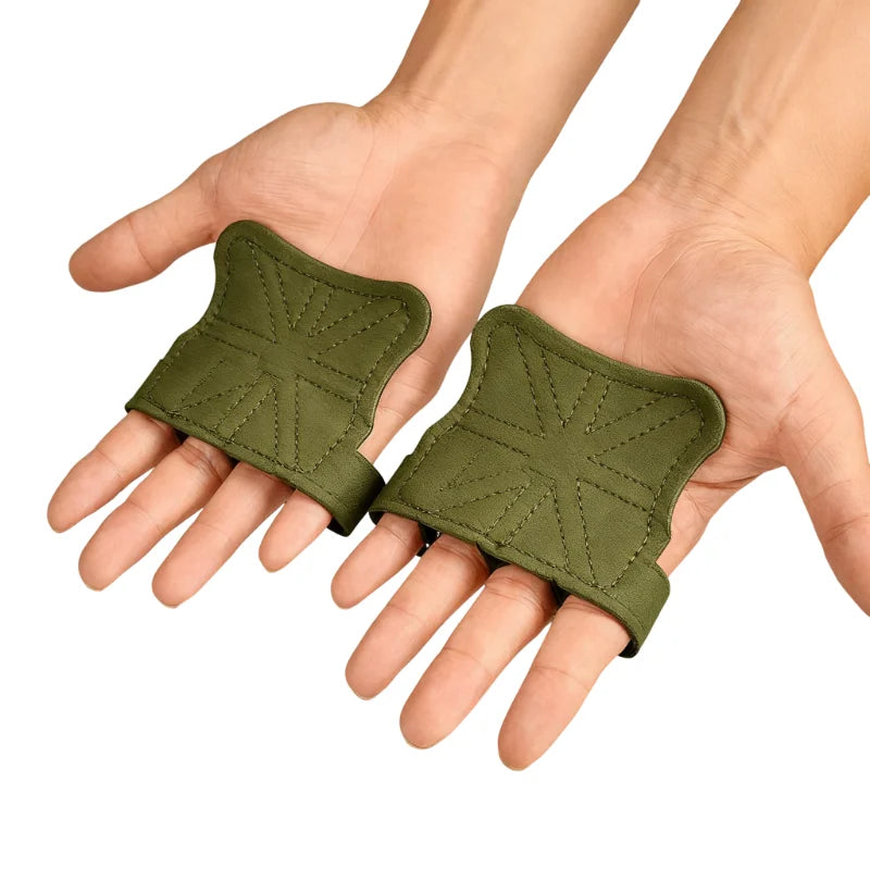 Fitness Four Fingers Gloves Breathable Anti-slip Shock Absorption Dumbbell Leather Weight Lifting Training Pal Men's And Women's - Problems Solved