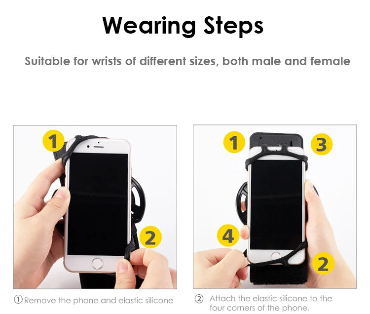 For Sport or Riding Smart Phone Wristband Bag Sport Fitness Cycling Armband Compatible with Android and other phones - Problems Solved