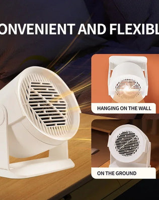 Heating and Cooling Small Heater Home Bedroom Dormitory Office Energy Saving Safety Quiet Rotating Shaking Head Electric Heater - Problems Solved