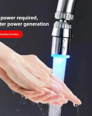 Bathroom LED Colorful Light-up Faucet Glow Water Saving Faucet Color-changing Temperature Control Nozzle Kitchen Accessories - Problems Solved