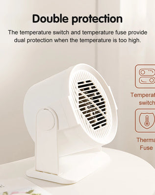 Heating and Cooling Small Heater Home Bedroom Dormitory Office Energy Saving Safety Quiet Rotating Shaking Head Electric Heater - Problems Solved