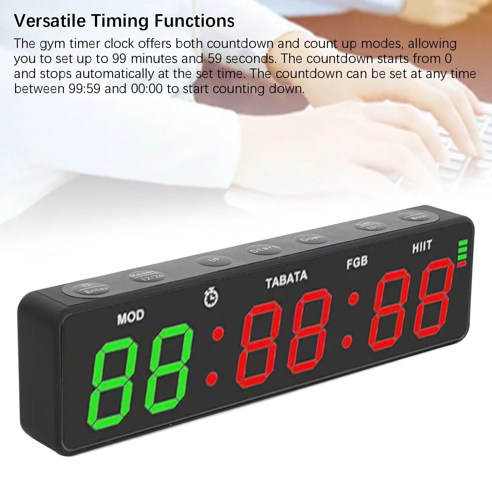 Gym Timer Clock HIIT Mode Portable Stopwatch Countdown - Problems Solved