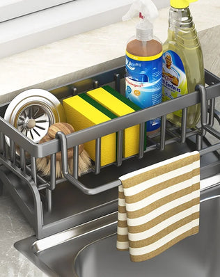 Kitchen Shelf Cleaning Cloth Storage Draining Rack Household Detergent Sponge Rack Water Sink Water Sink Water Sink Artifact - Problems Solved